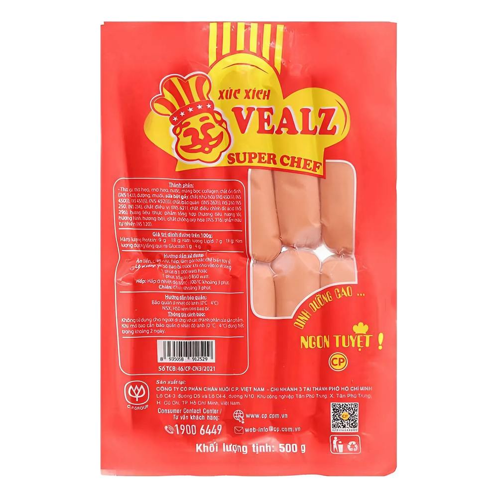 Xúc xích Veal Super chep CP  500gr