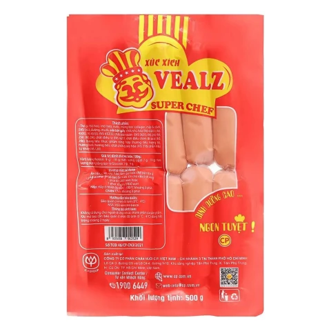 Xúc xích Veal Super chep CP  500gr