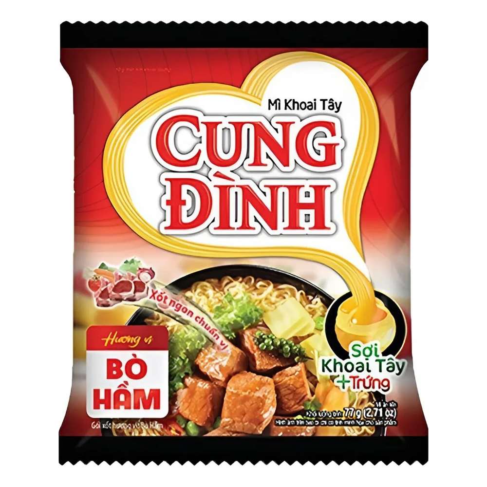 Mì khoai tây Cung Đình bò hầm 80gr
