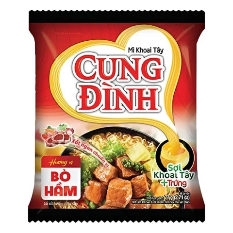 Mì khoai tây Cung Đình bò hầm 80gr