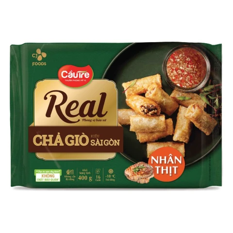 Chả giò Real  Cầu Tre nhân thịt  400gr