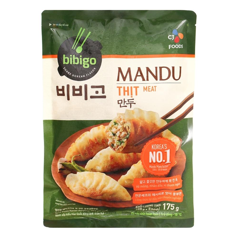Bánh  Mandu   JC Bibigo nhân thịt và bắp 175gr