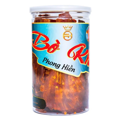 Khô bò miếng đặc biệt Phong Hiền lọ 200gr