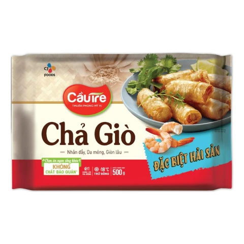 Chả giò đặc biệt hải sản Cầu Tre  500gr