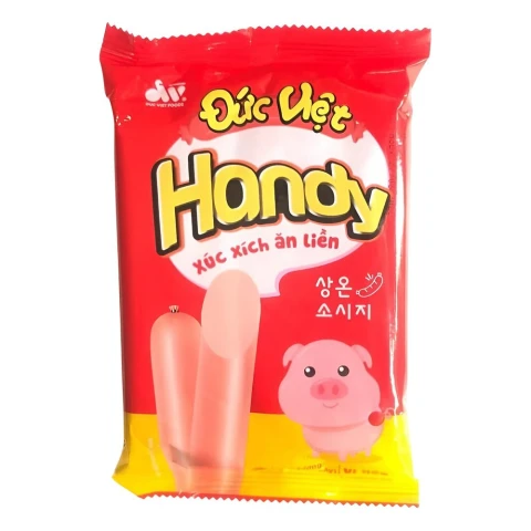 Xúc xích ăn liền Handy  Đức Việt vị heo 105gr