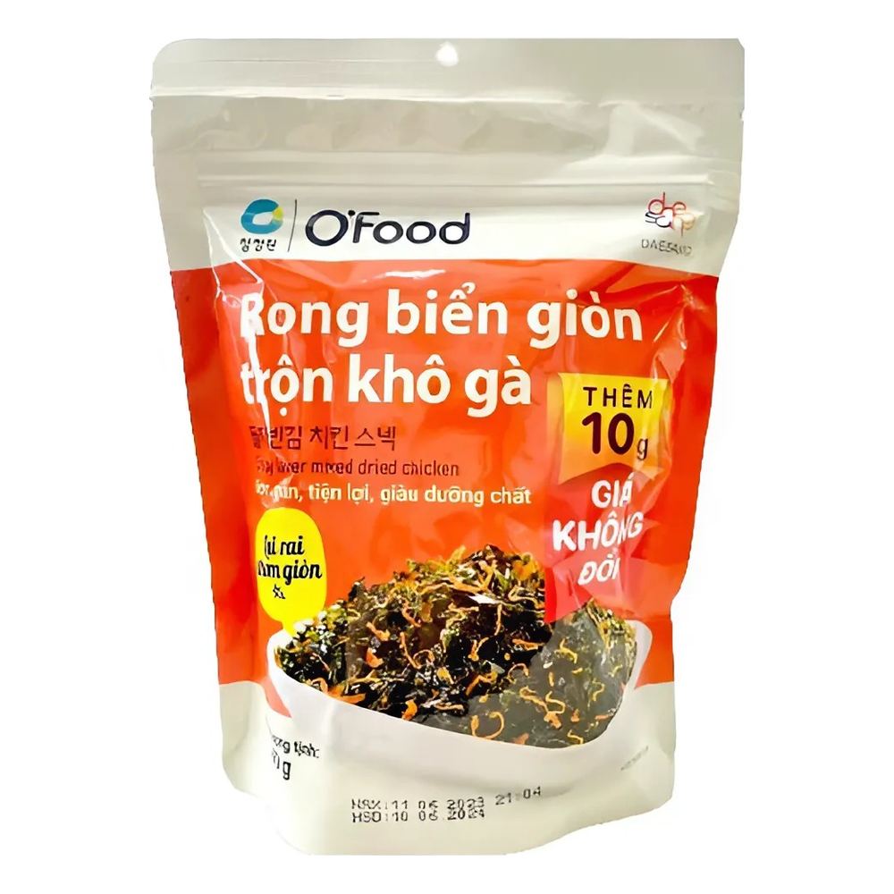 Rong biển giòn khô O Food trộn khô gà 40gr
