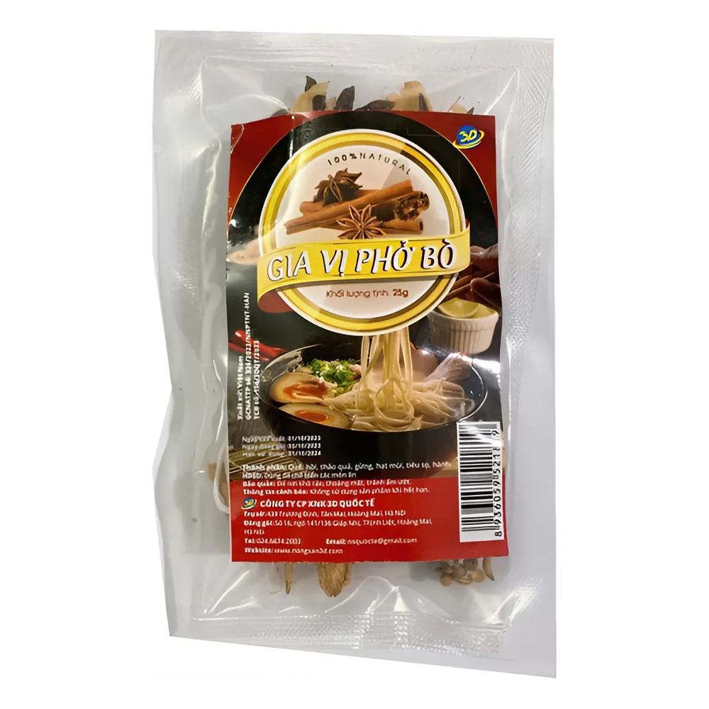 Gia vị phở bò 3D  25gr