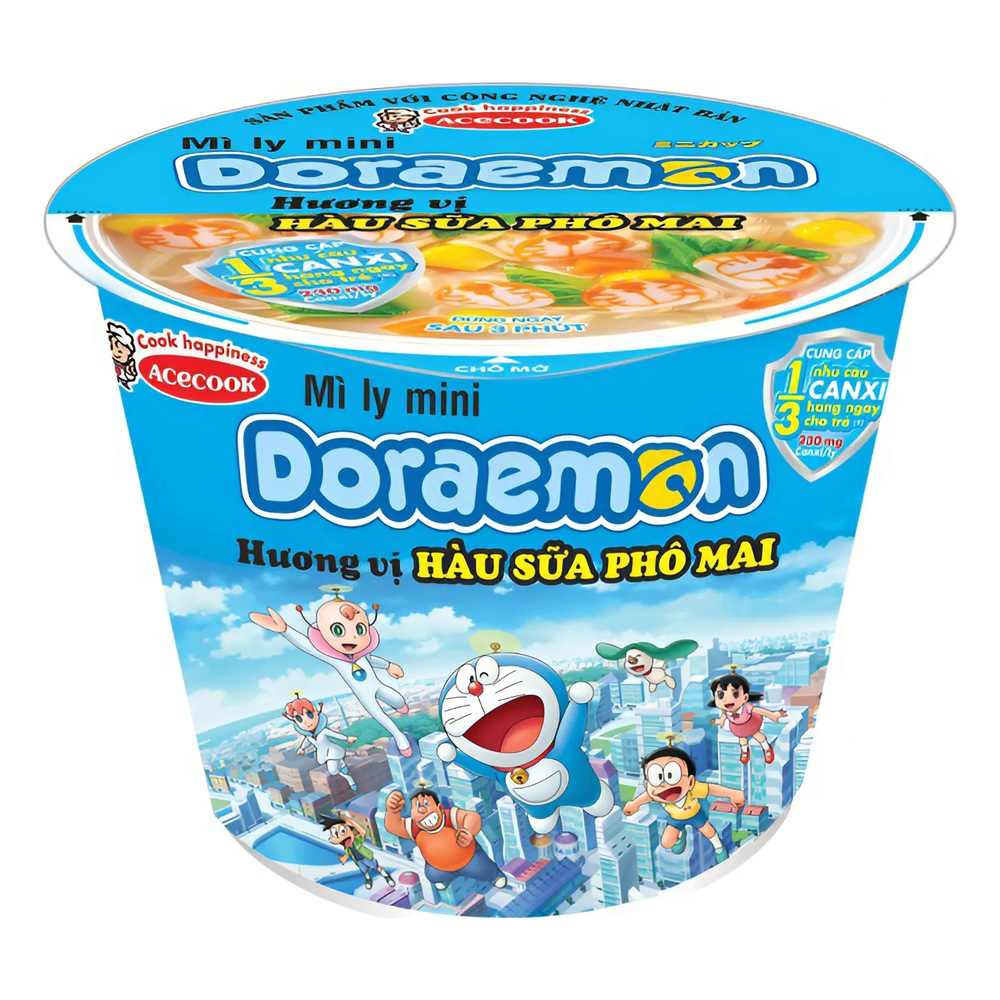 Mì   Doraemon  hàu sữa phô mai ly 48gr