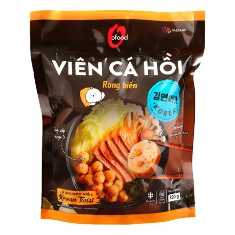 Viên cá hồi rong biển O'Food 300gr