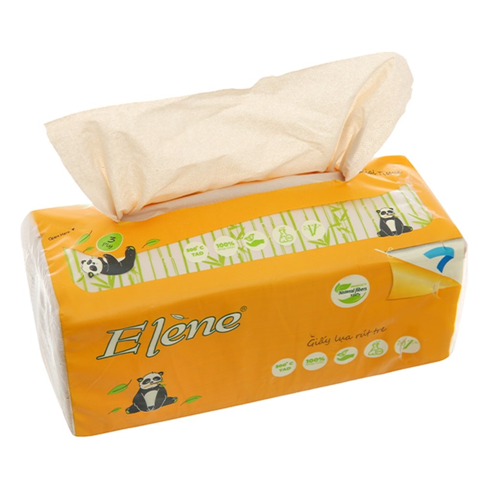 Giấy gói lụa rút tre Elen 160 tờ 3 lớp
