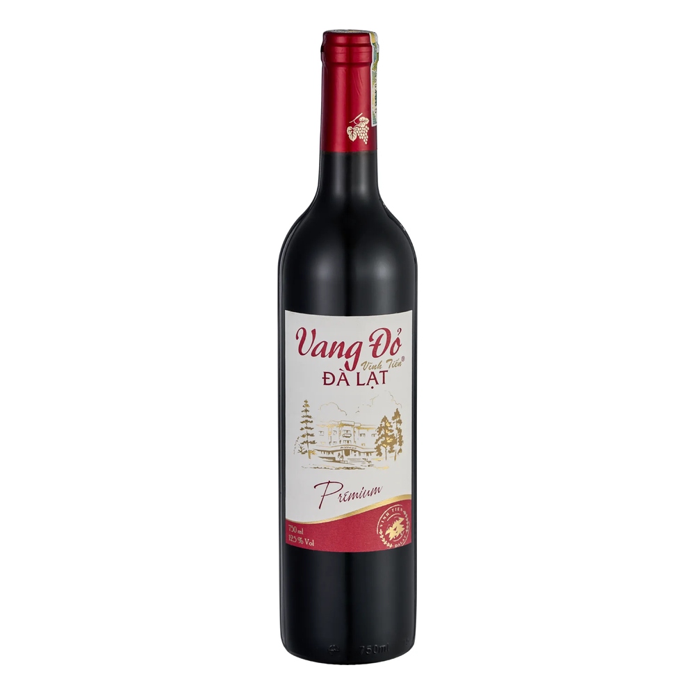 Rượu vang đỏ V.Tiến 12.5% 750ml/6