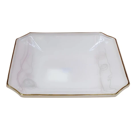 Đĩa vuông  Thủy Tinh Ngọc USA HomSet 7.25CM 440AS