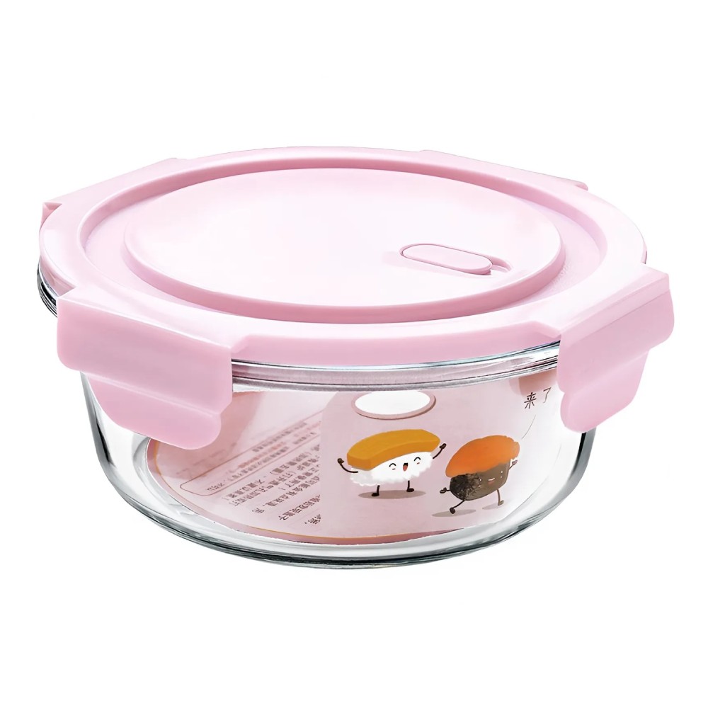 Hộp lạnh tròn   thủy tinh 400ML BX3003
