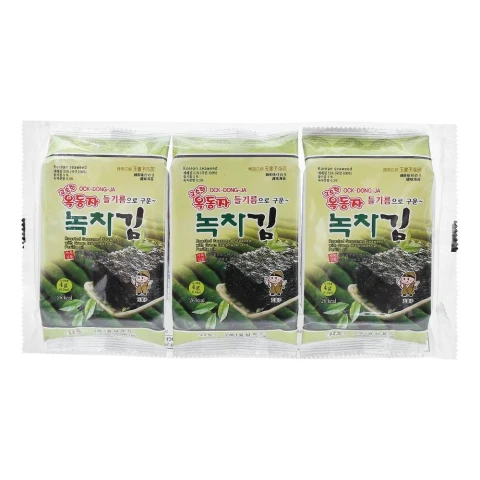 Rong biển ăn liền vị trà xanh  lốc 3 gói*4gr/24 DHD