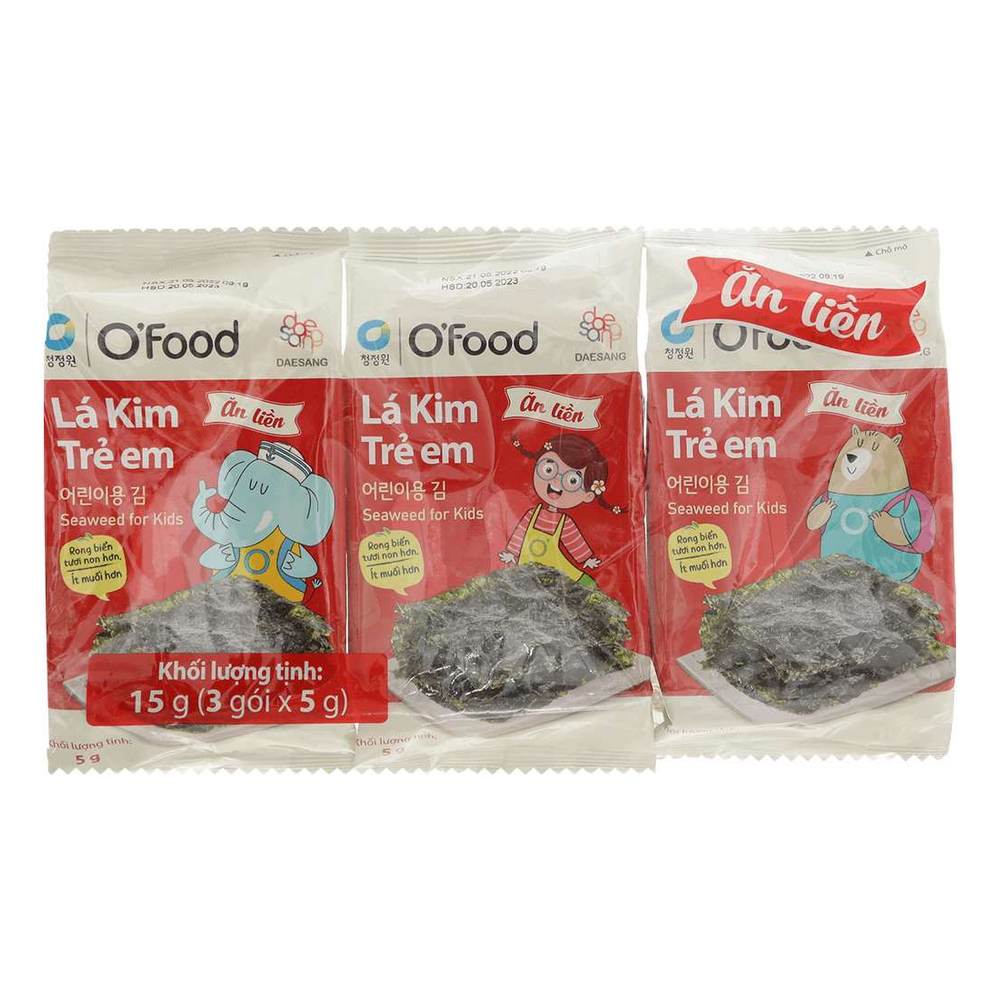 Lá kim trẻ em O'Food lốc 5gr*3/24