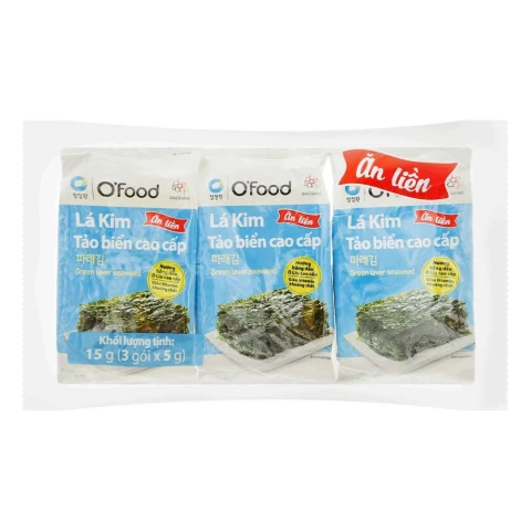 Lá kim tảo biển cao cấp O'Food lốc 5gr*3