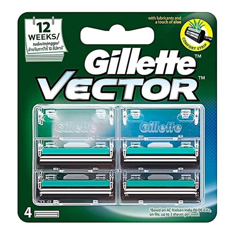 Lưỡi dao cạo Gillette Vector Plus 4S  