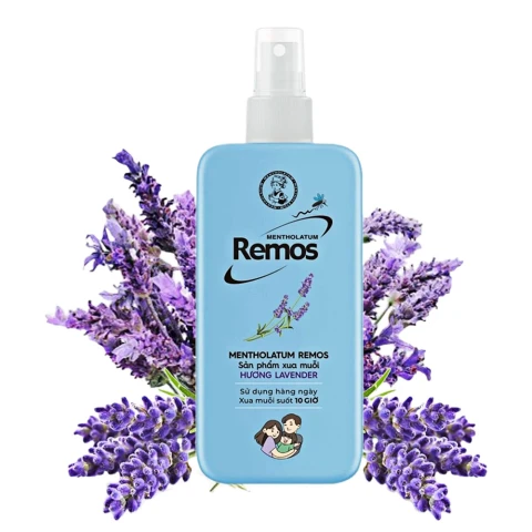 Sản phẩm chống muỗi Remos dạng xịt hương Lavender 70ml 