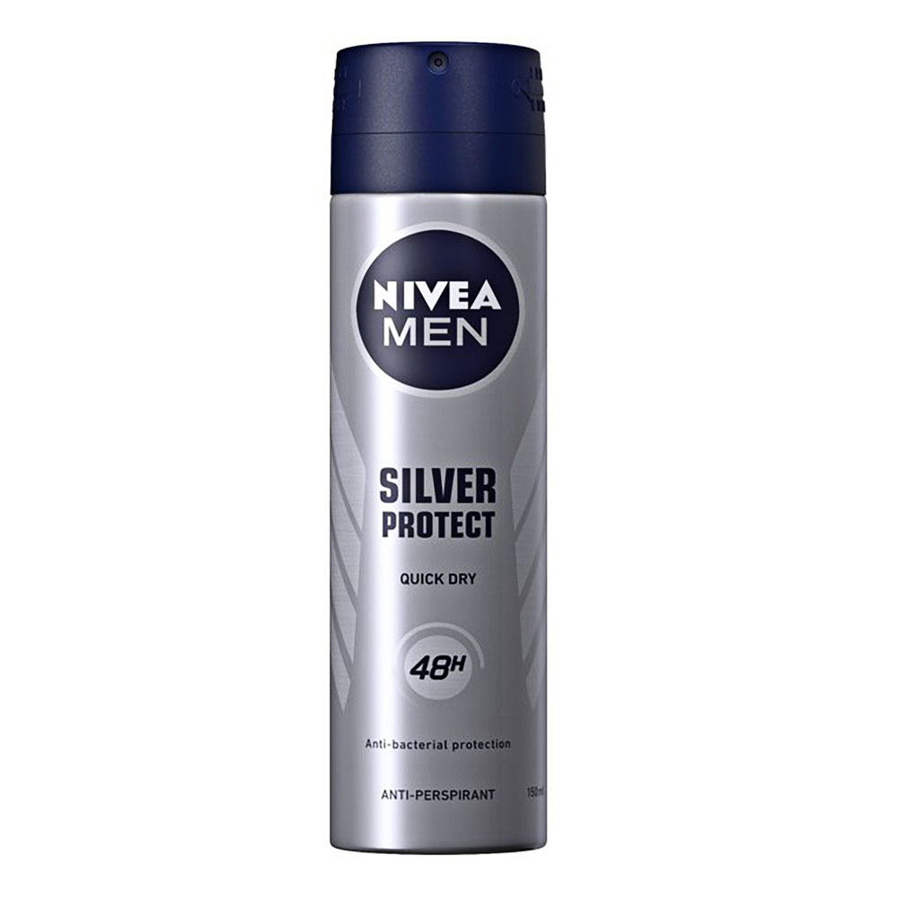 Xịt ngăn mùi toàn thân Nivea Men Silver Protect phân tử bạc 150ml