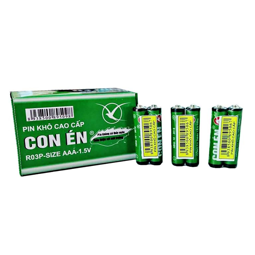 Pin  Con Én khô cao cấp R03P xanh  