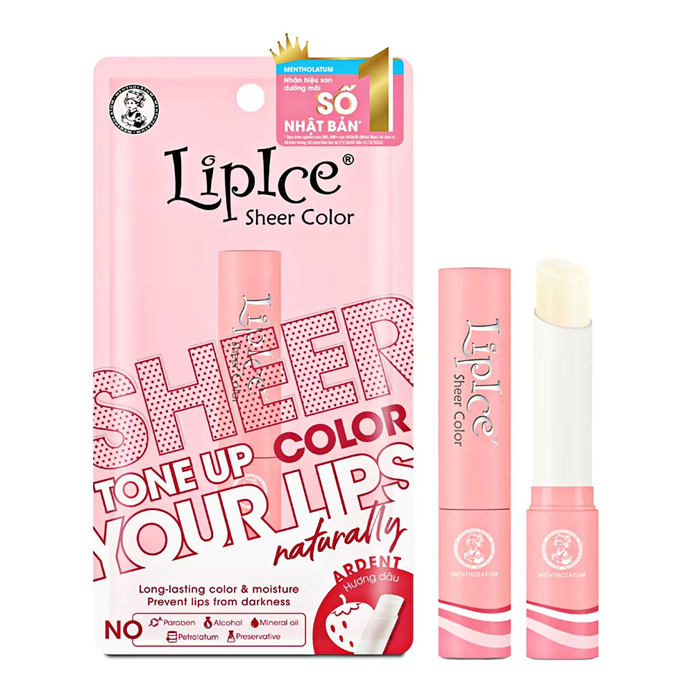 Son màu Lipice sheer color hương dâu 2g 