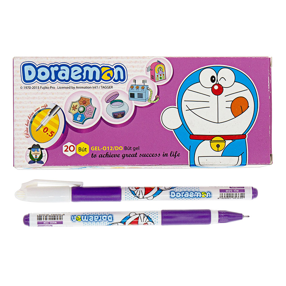 Bút gel Thiên Long 12 DDoorremon tím  