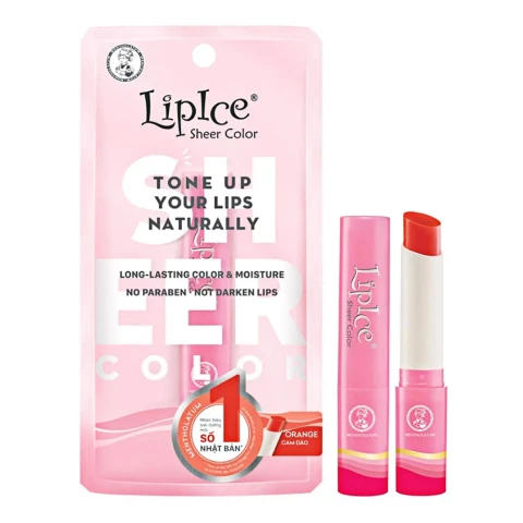 Son màu Lipice Sheer color POP màu cam  2.4g 