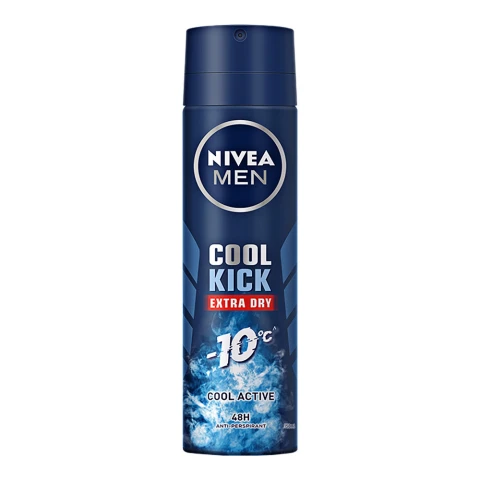 Xịt ngăn mùi toàn thân Nivea Men Cool Kick - Active 150ml 