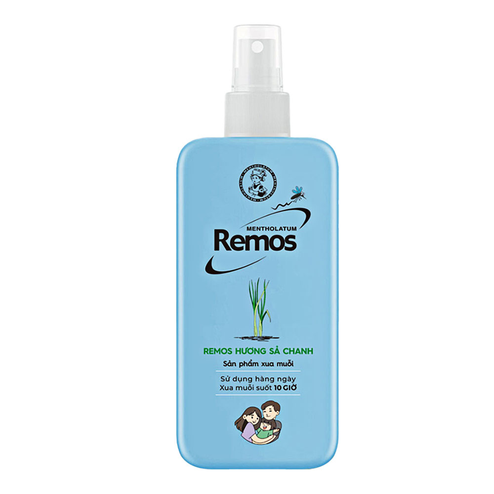 Xịt chống muỗi Remos hương sả chanh 70ml 
