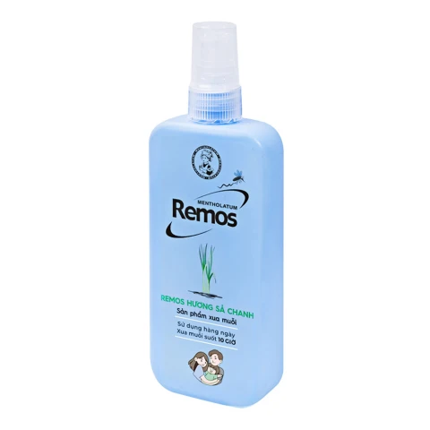 Xịt chống muỗi Remos hương sả chanh 150ml 