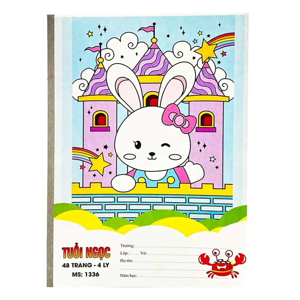 Vở ô ly Hải Tiến tuổi ngọc 48 trang ( 4ly)  