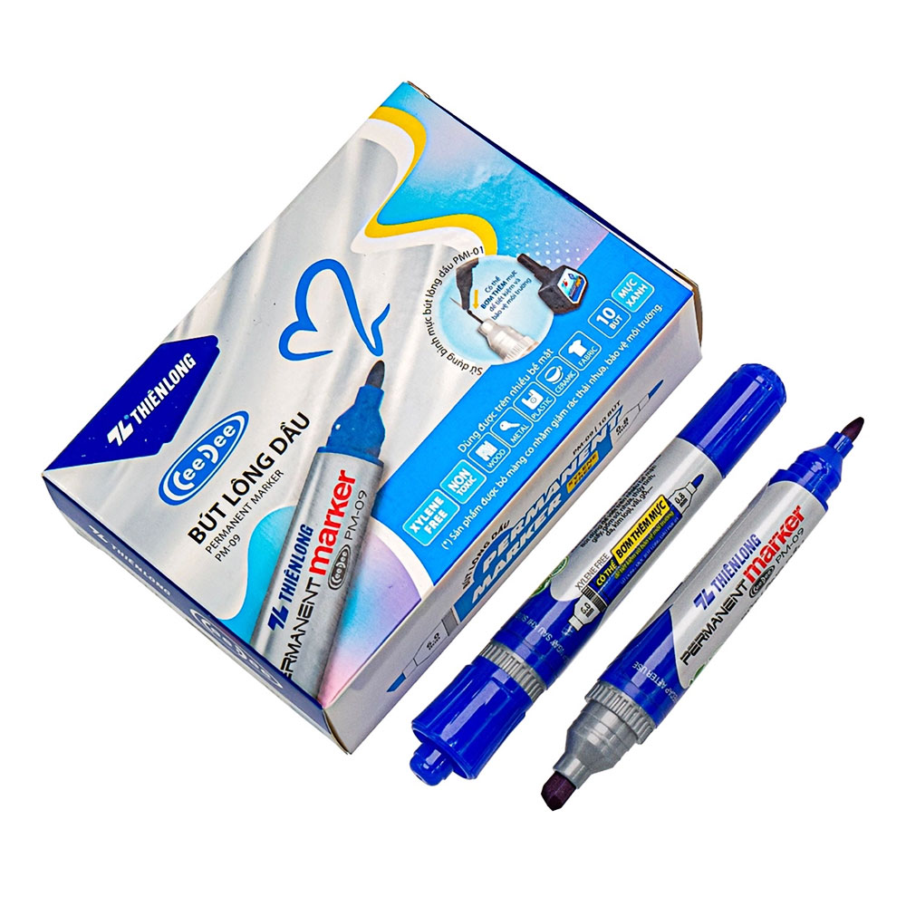 Bút lông dầu  Thiên Long xanh   PM - 09