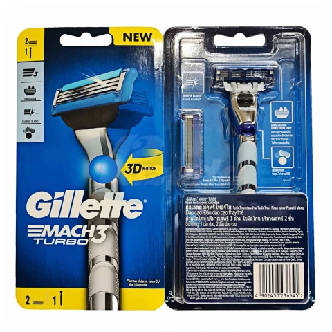 Dao cao râu Gillette Mach 3 Turbo 3D 2Up  