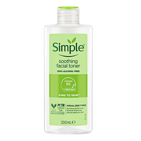 Nước hoa hồng Simple làm dịu da 200ml 