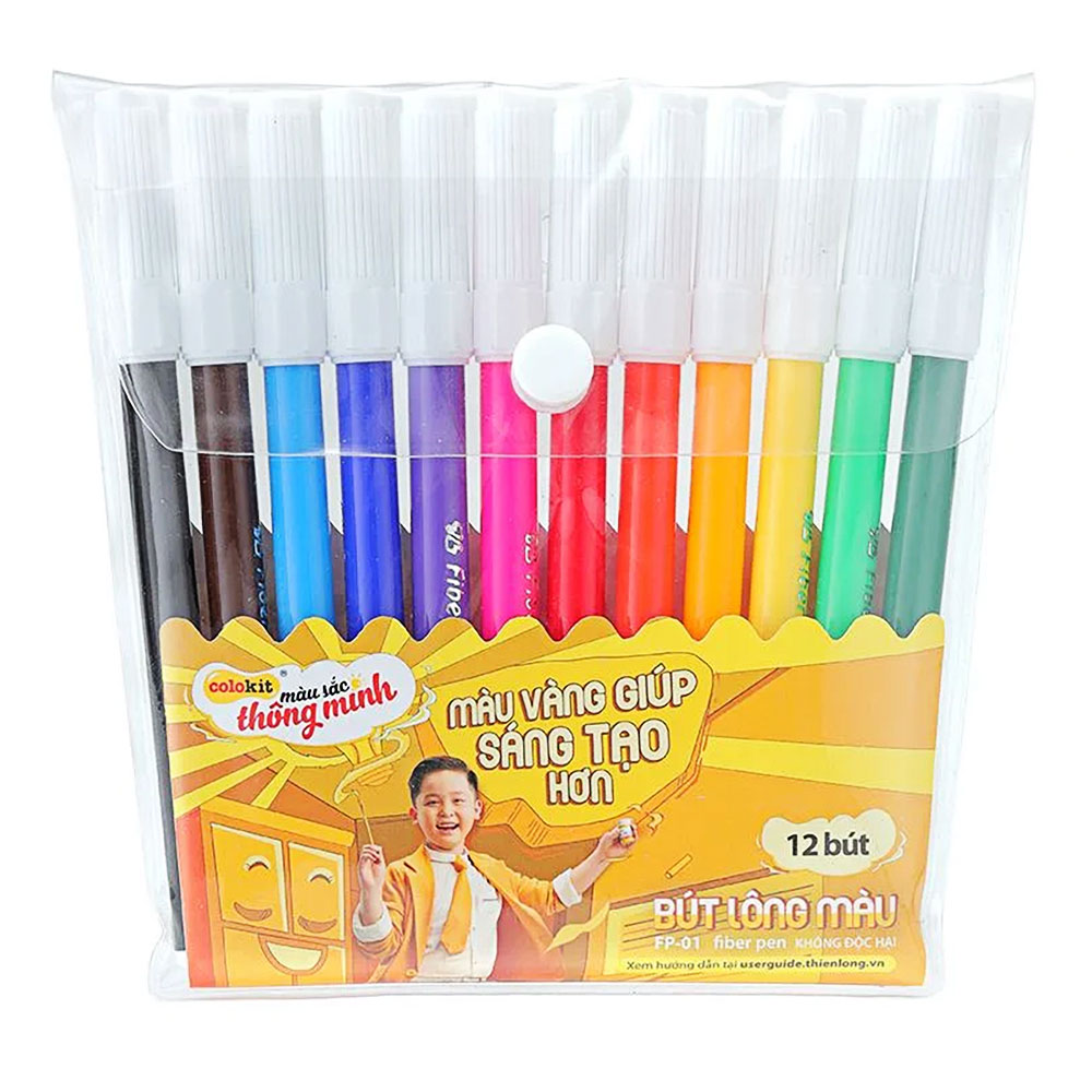 Bút dạ màu Thiên Long FP-01 12 màu  