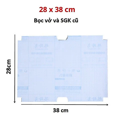 Bọc sách   decan 1 khổ 28*38cm  