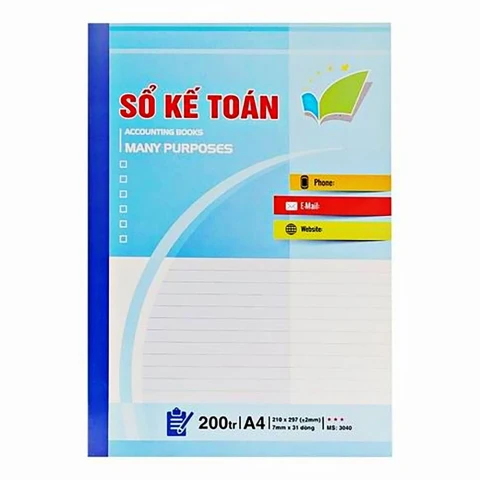 Sổ kế toán Hải Tiến A4 200T  3040