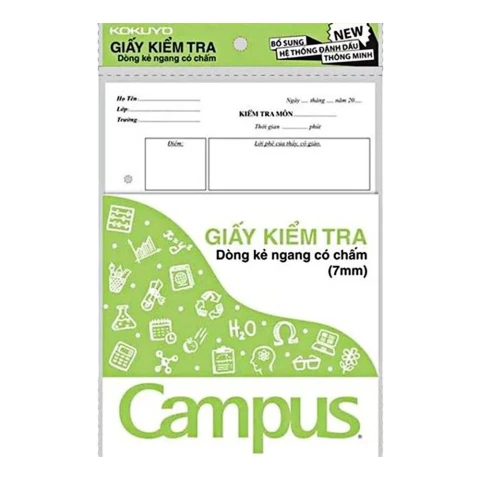 Giấy kiểm tra Campus cấp 3  