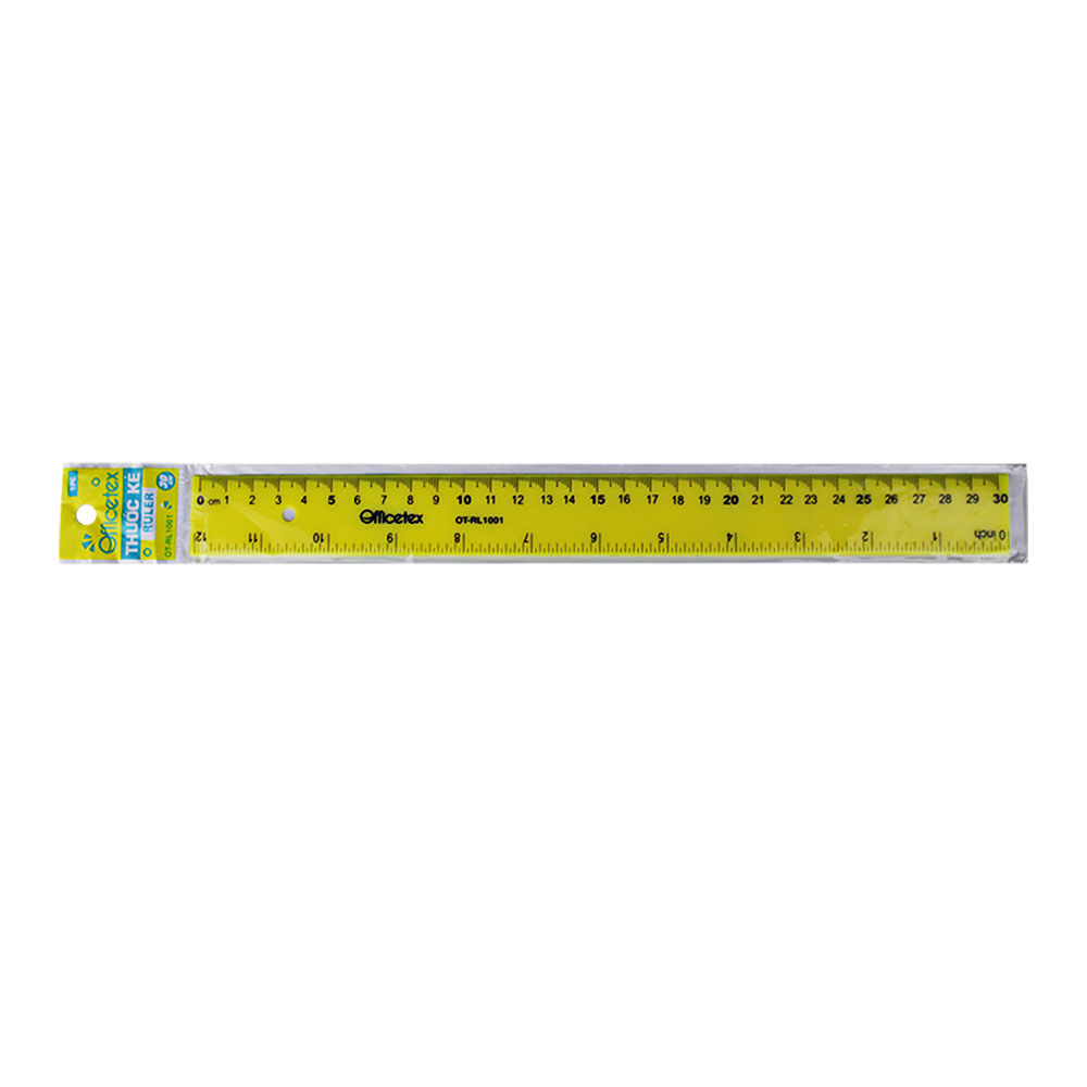Thước kẻ  vàng 30cm  
