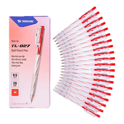 Bút bi Thiên Long TL-027 đỏ  