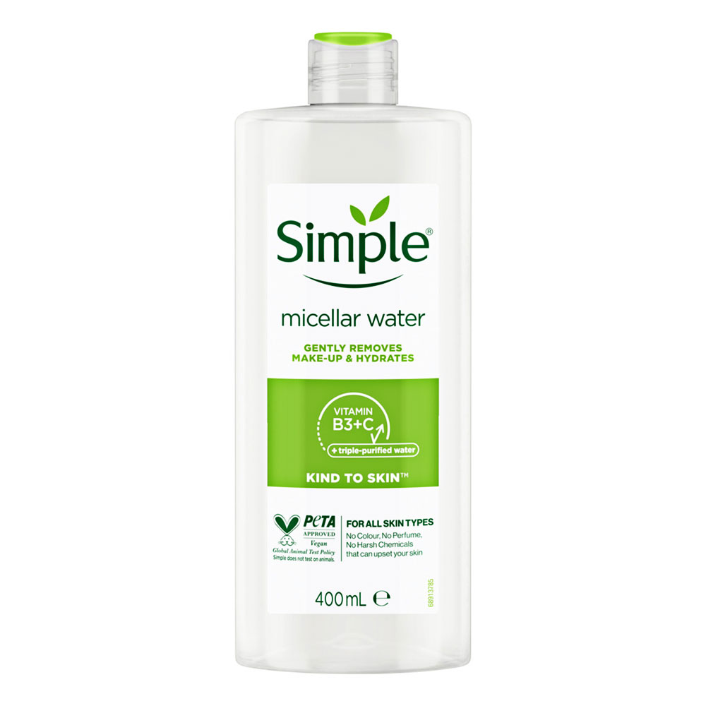 Nước tẩy trang Simple Micellar dịu nhẹ 400ml