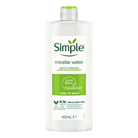 Nước tẩy trang Simple Micellar dịu nhẹ 400ml
