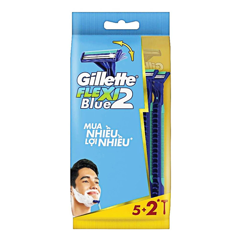 Lưỡi dao cạo Gillette Blue 2 Flexi 5+2  