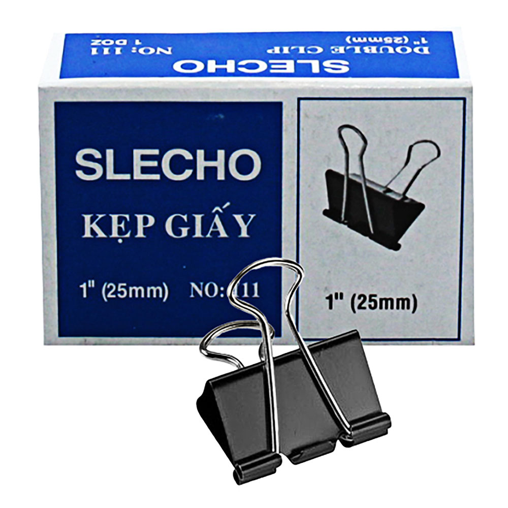 Kẹp đen 25mm 12 hộp/lố