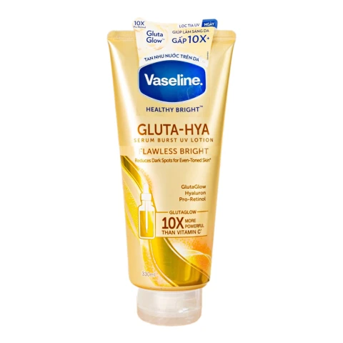 VASELINE Flawless Glow Bodylotion Vn 300ml 12/th_vàng đồng