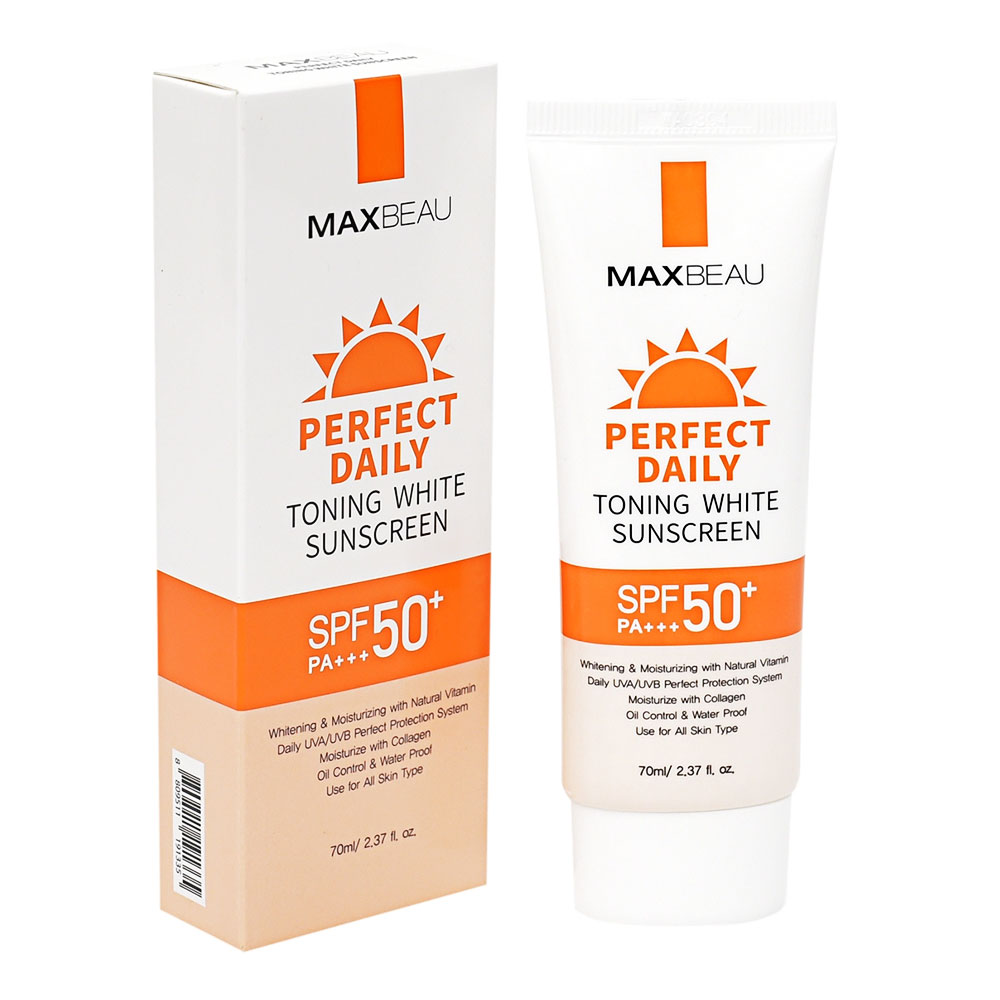 Kem chống nắng Maxbeau Perfect Daily Toning White Sunscree 70ml 