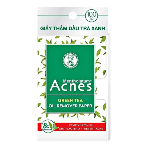 Giấy thấm dầu Acnes trà xanh  
