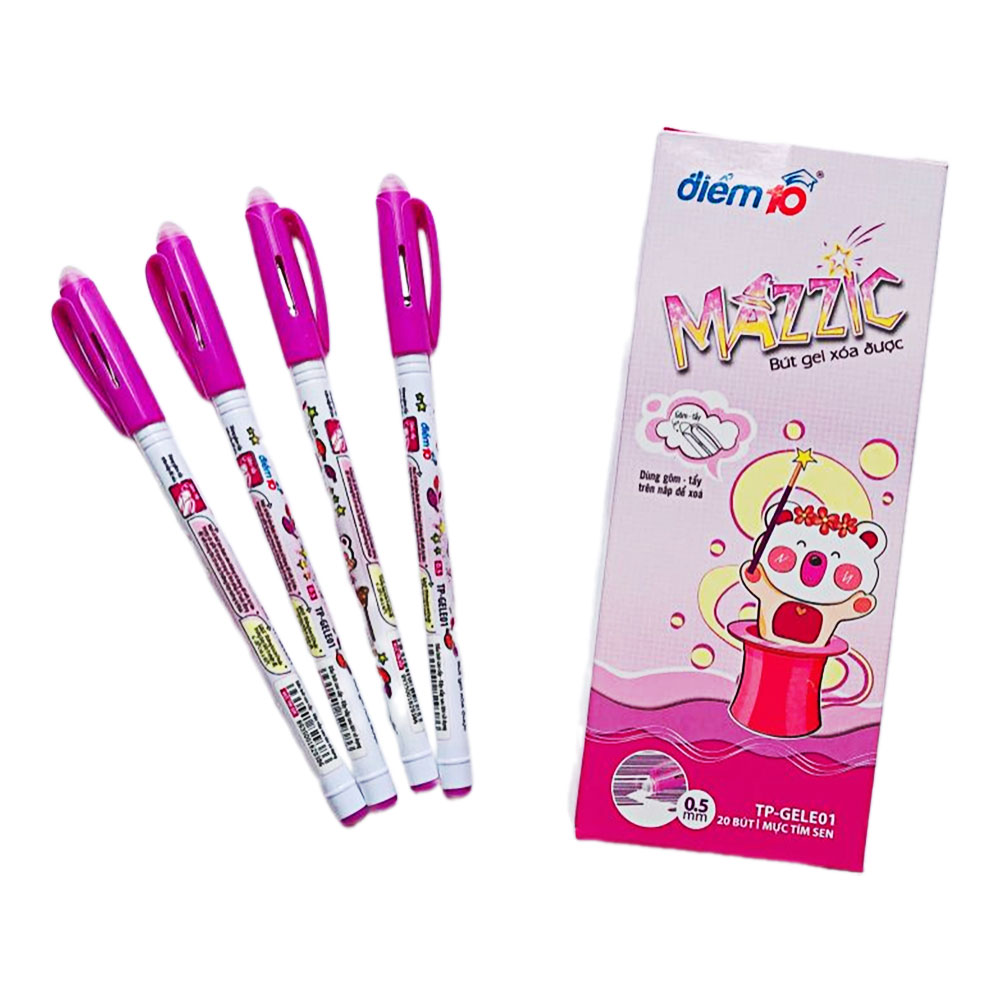 Bút bi Thiên Long TP-GELE01 xóa được tím  
