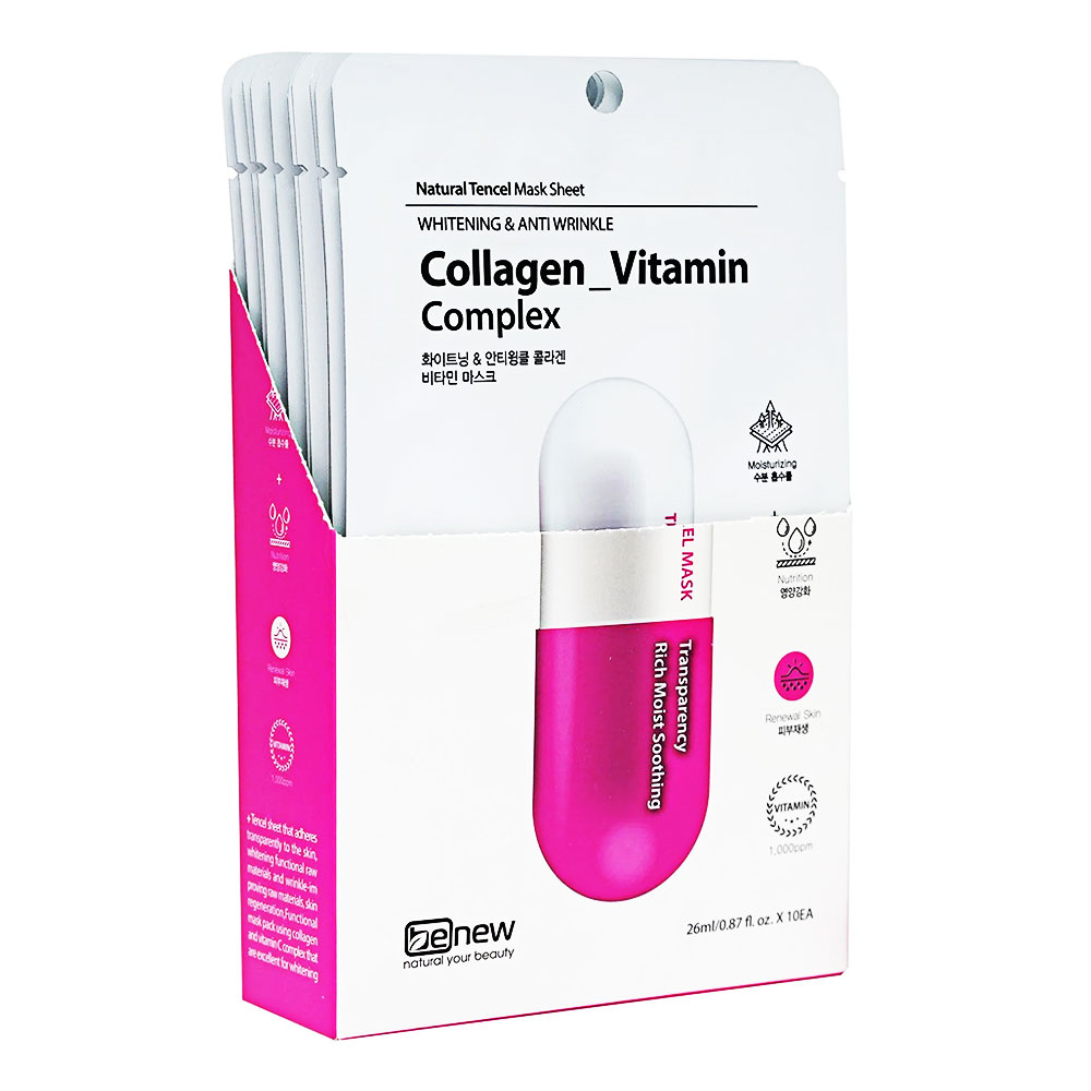 Đắp mặt nạ Benew Whitening  Wrinkle Collagen 26ml 