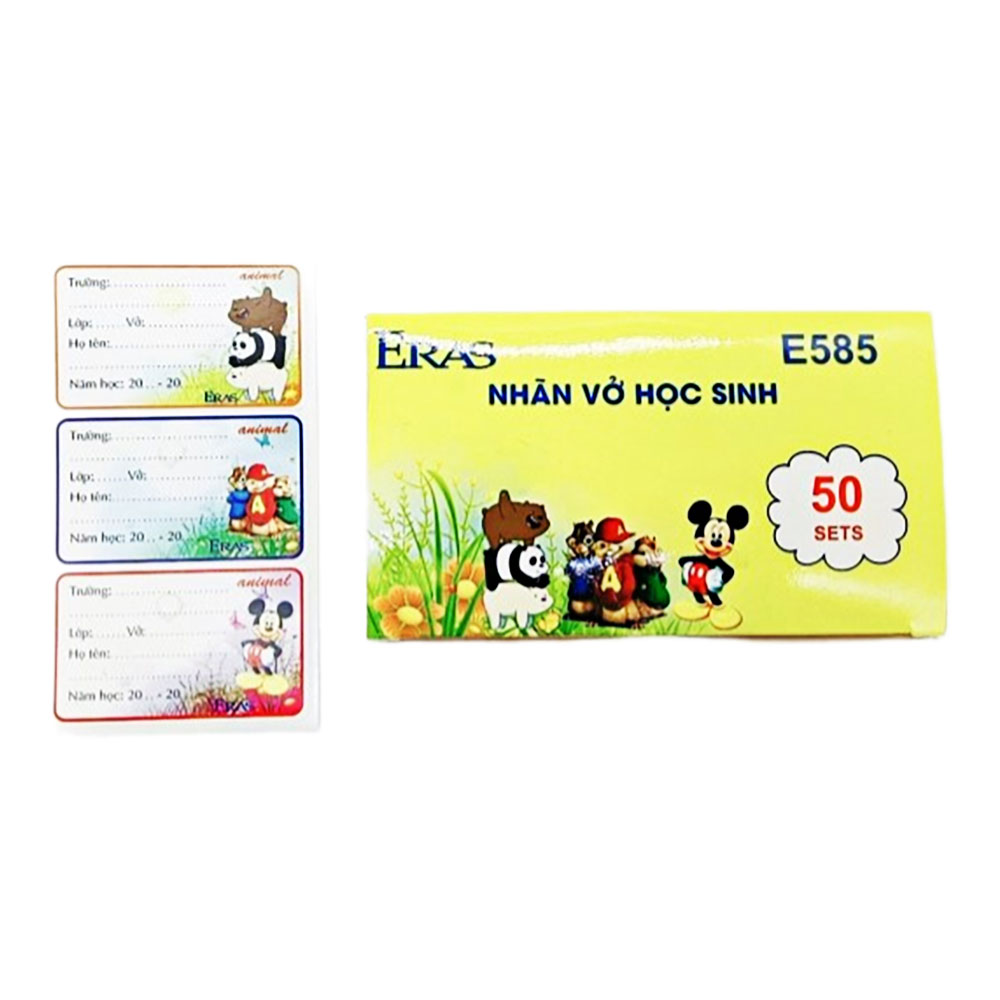 Nhãn vở Eras E585  